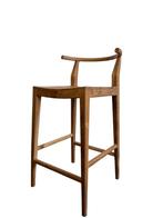 wabisabi houten barkruk / tabouret, Huis en Inrichting, Ophalen of Verzenden, Nieuw