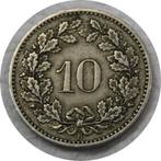 Zwitserland 10 Rappen 1885  Helvetia, Ophalen of Verzenden, Losse munt, Overige landen