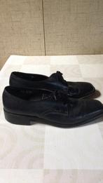 Lederen heren schoenen zwart maat 45, Ophalen of Verzenden, Wybo, Zo goed als nieuw, Veterschoenen