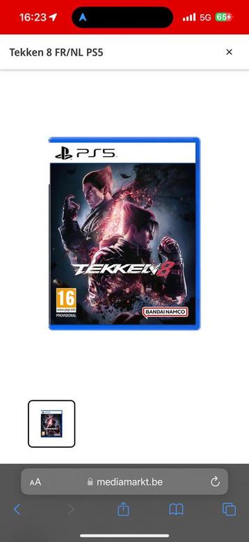 TEKKEN 8 PS5 beschikbaar voor biedingen