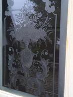 binnendeuren met art deco geëtst glas !, Ophalen, Gebruikt, Glas