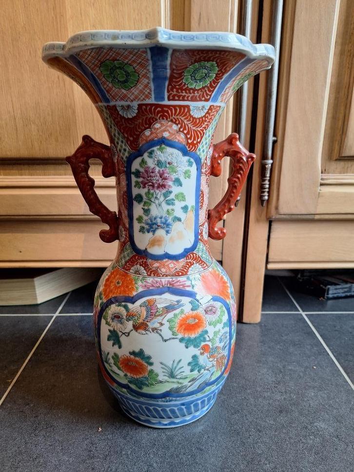 Prachtige grote Japanse porseleinen imari vaas, 19e eeuw, Antiek en Kunst, Antiek | Porselein, Ophalen of Verzenden