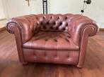Lederen Chesterfield fauteuil, Antiek en Kunst, Ophalen