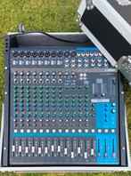 Yamaha MG16XU, in flightcase, op wieltjes, Musique & Instruments, Tables de mixage, Comme neuf, Enlèvement ou Envoi