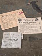 WWII US war ration book lot, Verzamelen, Ophalen of Verzenden