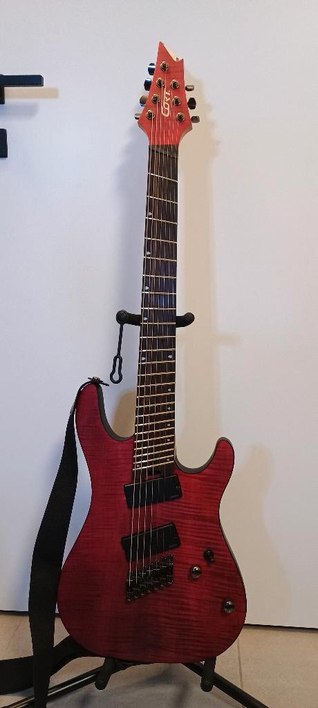 Cort KX507MS 7-string met Fishman Fluence Modern pickups, Muziek en Instrumenten, Snaarinstrumenten | Gitaren | Elektrisch, Zo goed als nieuw