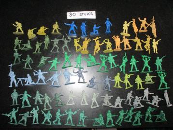 leger mannetjes army , landmacht 80 stuk., Enlèvement ou Envoi, Armée de terre, Miniature ou Figurine