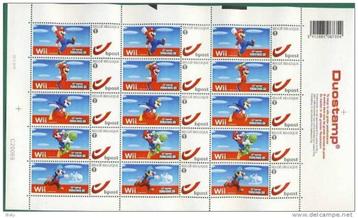 2011-DUOSTAMP-25 ANS SUPER MARIO-EN 15TIMBRES, Envoi, Autres personnages, Neuf