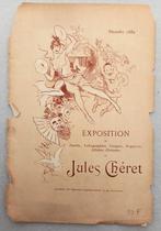 Lithografie Jules Chéret 1889 Exposition - art nouveau, Antiquités & Art, Enlèvement ou Envoi