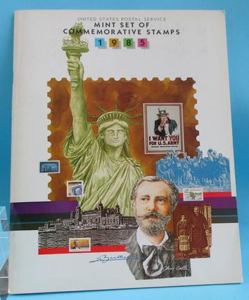 B-BOEK-U.S.A: The 1985 Mint Set of  Commemorative Stamps  beschikbaar voor biedingen