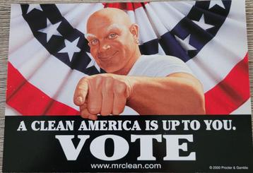 Postkaart: reclame Mr Clean/ Mr Proper, Enlèvement ou Envoi, Comme neuf, Autres types