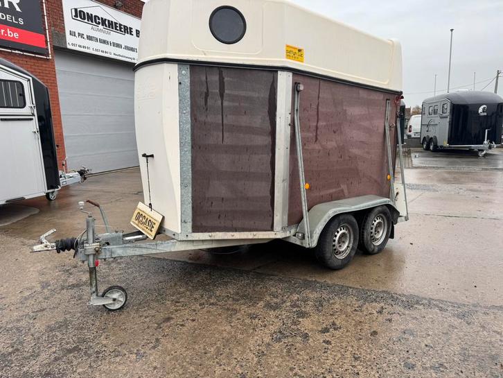 Paarden trailer, Dieren en Toebehoren, Paarden en Pony's | Trailers en Aanhangwagens, Gebruikt, 2-paards trailer, Hout, Ophalen