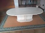 Table basse en travertin en bon état, Maison & Meubles, Enlèvement ou Envoi