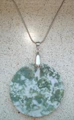 Ketting met grote hanger van Ocean jaspis, Verzenden, Nieuw, Steen of Mineraal, Met edelsteen