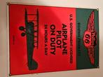 Enamel PHILLIPS 66 AVIATION PRODUCTS AIRPLANE PILOT ON DUTY, Ophalen of Verzenden
