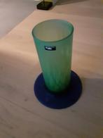 groene glazen vaas met blauwe voet Leonardo, Huis en Inrichting, Nieuw, Ophalen