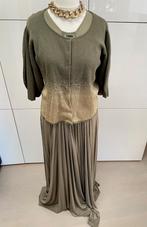 Nieuwe kaki cardigan Elisabetta Franchi - maat 40 (Italiaans, Maat 38/40 (M), Nieuw, Groen, Elisabetta Franchi
