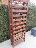 Zeer stevig wijnrek massief hout voor 60 flessen, Ophalen, Gebruikt, Hout, 75 cm of meer