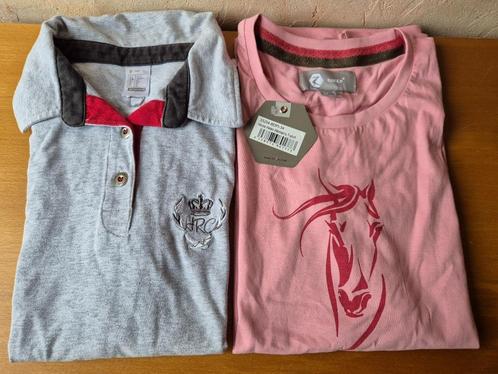 2 paardrij t-shirts - Nieuw - maat 34, Dieren en Toebehoren, Paardrijkleding, Nieuw, Dames, Kinderen, Bovenkleding, Recreatie