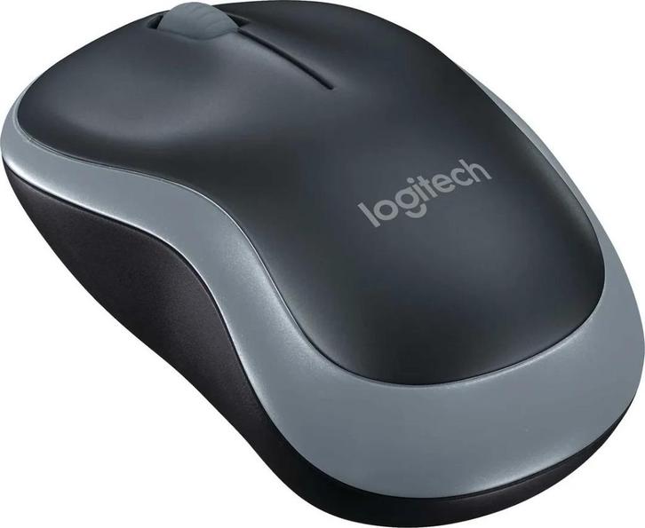 Logitech M185 - Draadloze muis (bluetooth) - Dongle meegelev, Computers en Software, Muizen, Zo goed als nieuw, Muis, Linkshandig