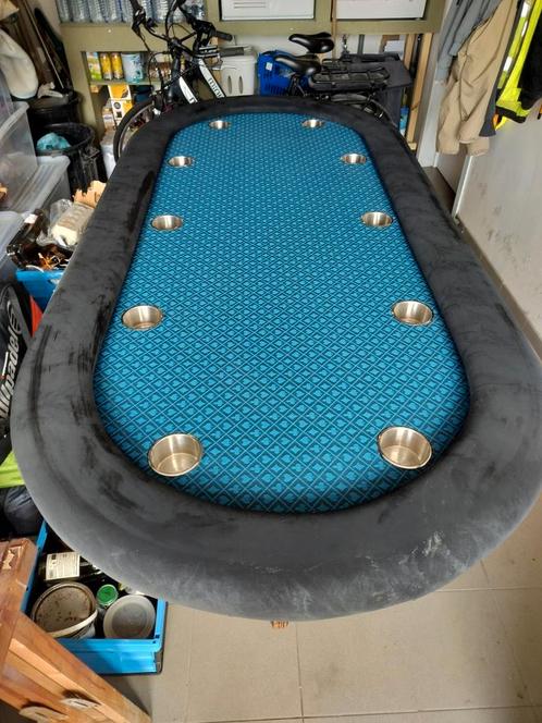 Pokertafel 10 spelers antiek, Huis en Inrichting, Overige Huis en Inrichting, Zo goed als nieuw, Ophalen