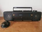 Boombox vintage Philips AW7092 - Double cassette, Audio, Tv en Foto, Radio's, Ophalen, Zo goed als nieuw, Radio