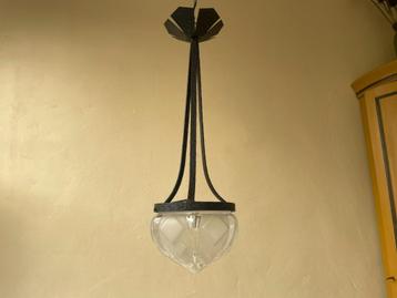 Hanglamp Lamp Plafondlamp Hallamp art deco 1930 FRans beschikbaar voor biedingen