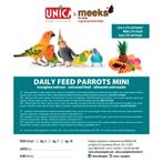 Daily Feed Parrots Mini ( fruit mix ) 4kg - Unica & Meeks, Dieren en Toebehoren, Ophalen of Verzenden