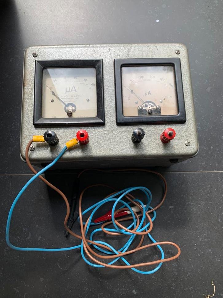 Vintage Schoeller & Co Testkast, Doe-het-zelf en Bouw, Meetapparatuur, Gebruikt, Multimeter, Ophalen of Verzenden