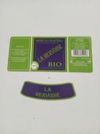 1 reep met etiket van silly LA HERVOISE BIO, Verzamelen, Biermerken, Ophalen of Verzenden