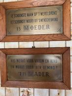 2 spreuken, Huis en Inrichting, Woonaccessoires | Tekstborden en Spreuken, Ophalen, Zo goed als nieuw