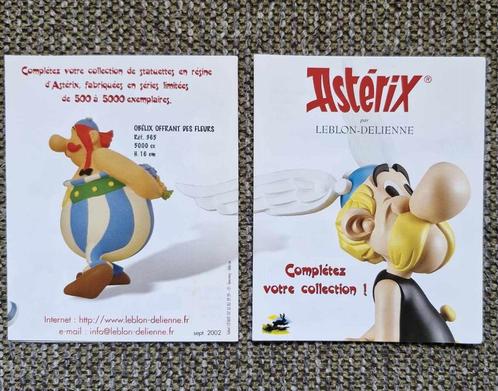 Astérix, toutes sortes de brochures publicitaires, Leblon, P, Collections, Personnages de BD, Neuf, Statue ou Figurine, Astérix et Obélix