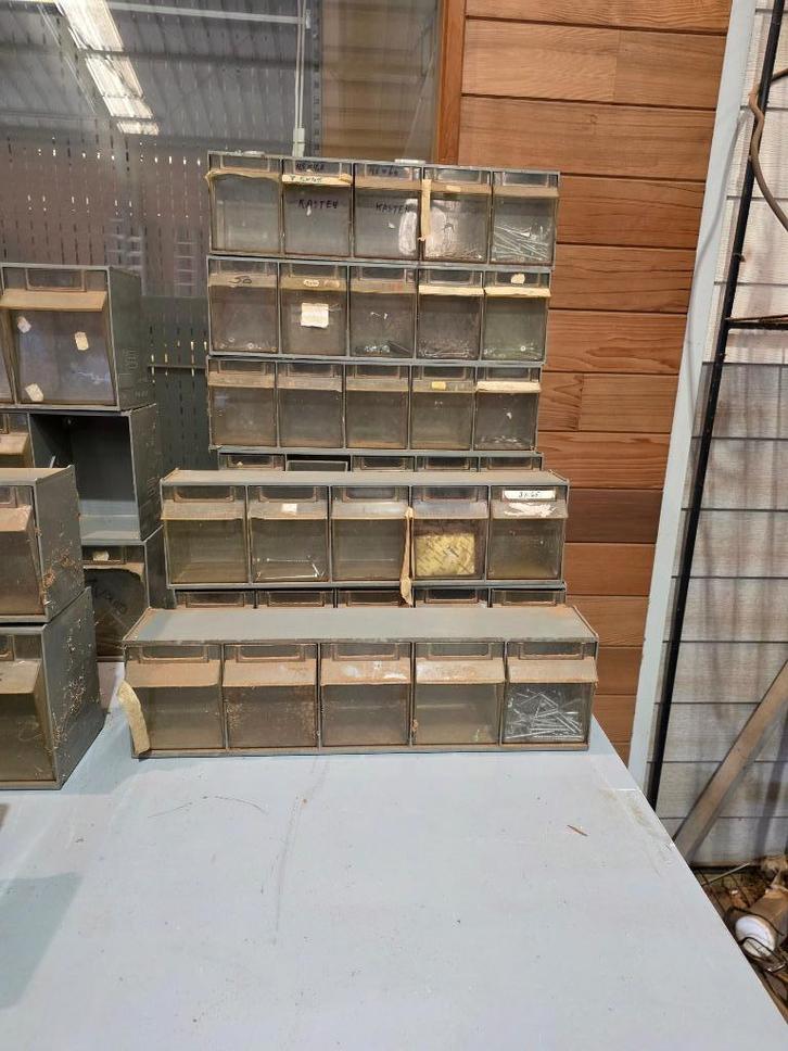 opbergbakjes, Doe-het-zelf en Bouw, Gereedschapskisten, Gebruikt, Gevuld, Ophalen