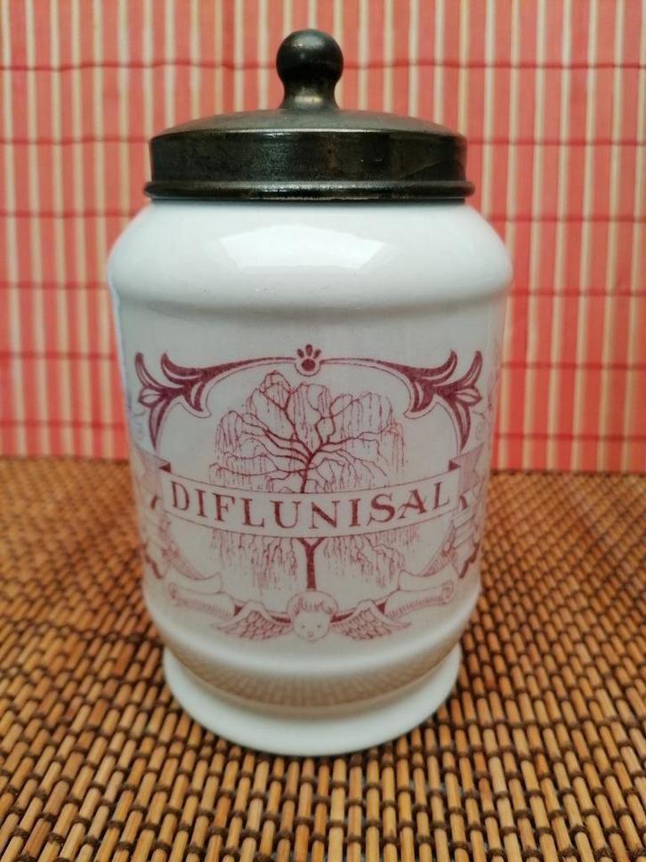 CHIBRET apotheek bokaal K. Goedewaagen porselein Oogarts, Antiek en Kunst, Curiosa en Brocante, Verzenden