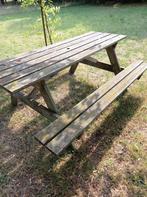 houten picknicktafel, Ophalen, Gebruikt, Hout