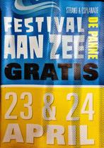 Affiche de concert "Festival Aan Zee" La Panne, Collections, Comme neuf, Affiche, Œuvre d'art ou Peinture, Enlèvement ou Envoi