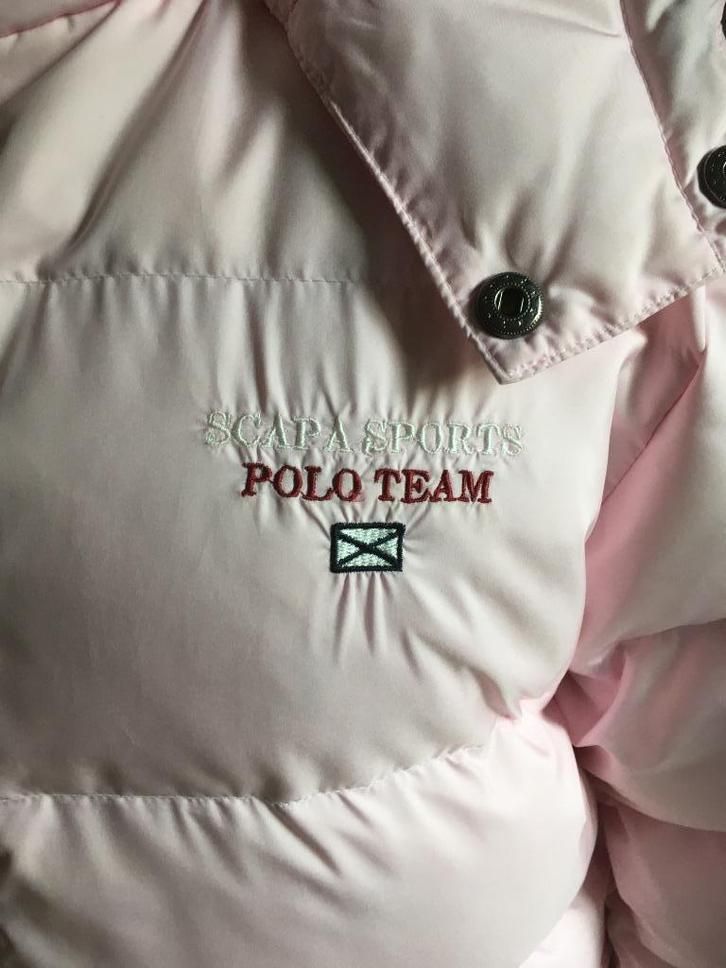 Scapa Sports roze donsjas (ski jas) - L, Kleding | Dames, Jassen | Winter, Zo goed als nieuw, Maat 42/44 (L), Roze, Ophalen of Verzenden
