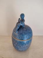 Petit pot avec belle statuette. Fait main, céramique, Enlèvement ou Envoi