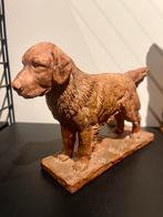 Antiek terracotta beeldje van Golden Retriever, Ophalen of Verzenden, Zo goed als nieuw