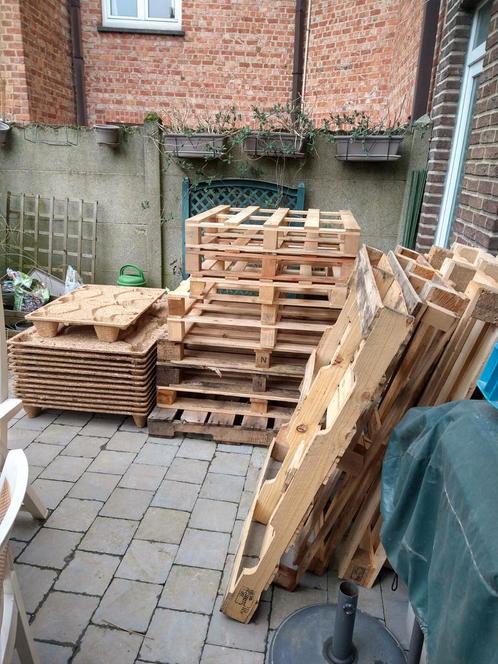 Set van verschillende pallets 30 stuks verschillende soorten, Doe-het-zelf en Bouw, Hout en Planken, Zo goed als nieuw, Ophalen of Verzenden