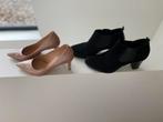Pumps roze/beige  en enkellaarsje zwart/ maat 38, Kleding | Dames, Schoenen, Ophalen, Zo goed als nieuw, Zwart, Pumps