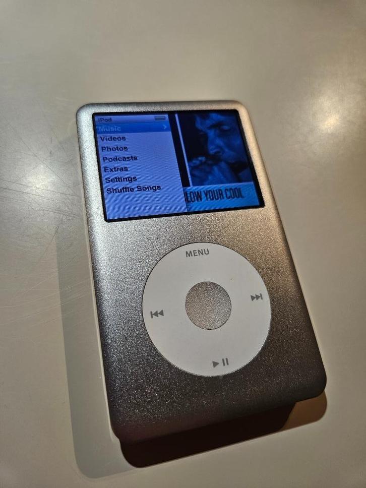 iPod Classic Nieuwe Accu (80 GB 6e Gen.), Audio, Tv en Foto, Mp3-spelers | Apple iPod, Refurbished, Classic, 40 GB en meer, Zilver