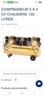 Compresseur double moteur, Doe-het-zelf en Bouw, Compressors, Ophalen