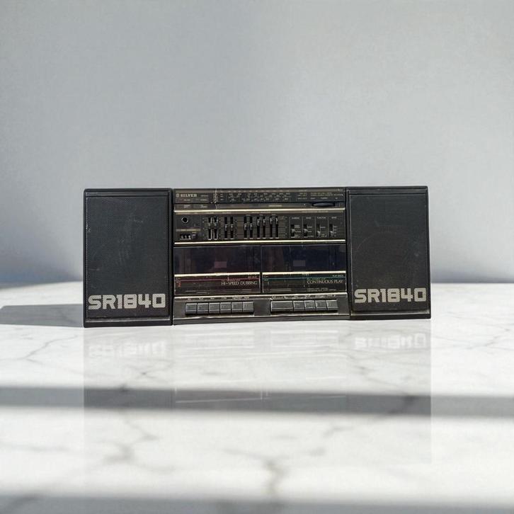 Vintage cassette radio boombox SR1840, Audio, Tv en Foto, Radio's, Radio, Ophalen of Verzenden