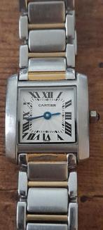 Jolie montre Cartier pour femme vintage acier saphir, Enlèvement ou Envoi
