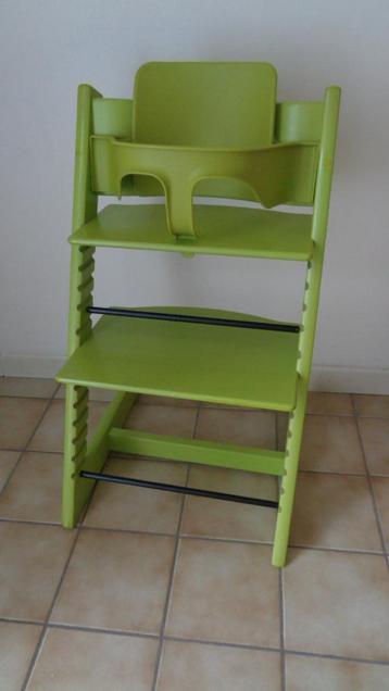 Tripp trapp stoel van stokke en babyset beschikbaar voor biedingen