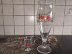 Hopus bierglas met borrel glas, Verzamelen, Ophalen of Verzenden, Zo goed als nieuw, Bierglas