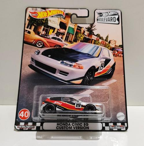 Hot Wheels Honda Civic EG Custom Boulevard (uit 2021)(2), Hobby en Vrije tijd, Modelauto's | Overige schalen, Ophalen of Verzenden