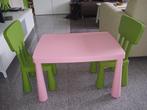 Ikea mammut kindertafel + 2 stoelen, Kinderen en Baby's, Kinderkamer | Tafels en Stoelen, Zo goed als nieuw, Ophalen, Stoel(en)