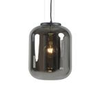 Design hanglamp noire avec verre fumé, Comme neuf, Enlèvement, Moins de 50 cm, Verre